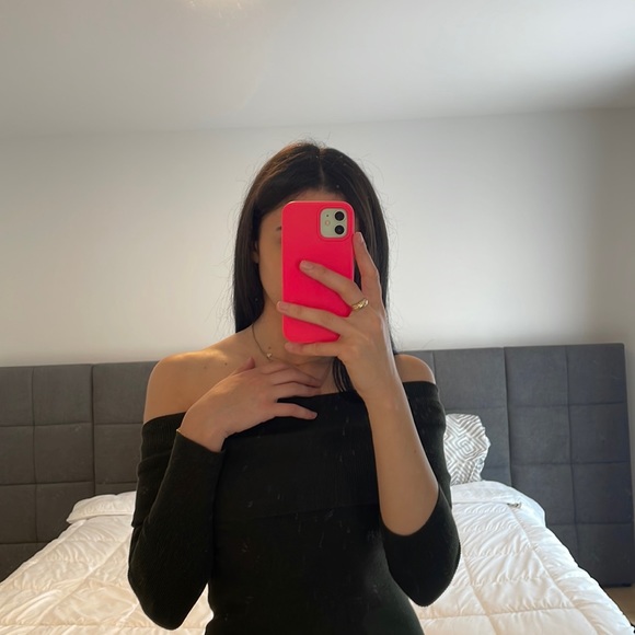 FOREVER21 Dark Green Knit Dress NWOT - Picture 4 of 8